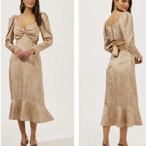 ASTR The Label Lainie Cutout Long Sleeve Dress
